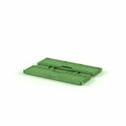 Ящик пластиковый складной, 600х400х180 мм, зеленый [12.425.71]