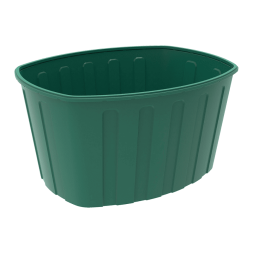 Ванна пластиковая пищевая О, 200 л, HDPE, зеленый [131.0200.401.000]
