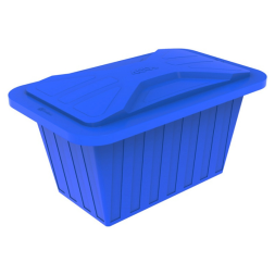 Ванна пластиковая пищевая с крышкой К, 400 л, HDPE, синий [121207.0400.601.002]