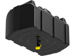 Бак пластиковый для летнего душа Полимер-Групп R 100 л, черный [Бак R 100]