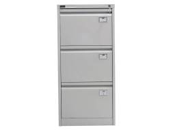 Шкаф металлический картотечный (картотека) NOBILIS NF-03, A4, 3 ящика, 1020x470x630 мм