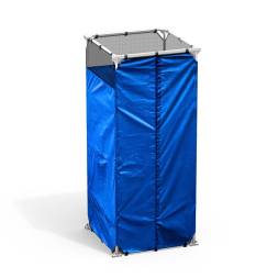 Дачная душевая кабина «РОСА» синего цвета без бака