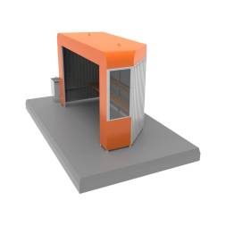 Павильон остановочный мод. 1, 3700x1500x2430 мм